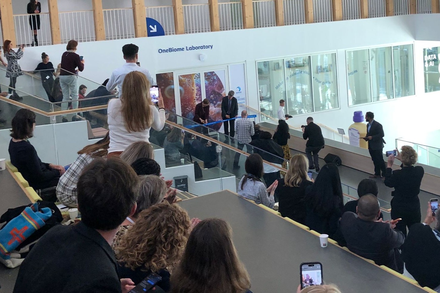 Danone ribbon cutting ceremony.